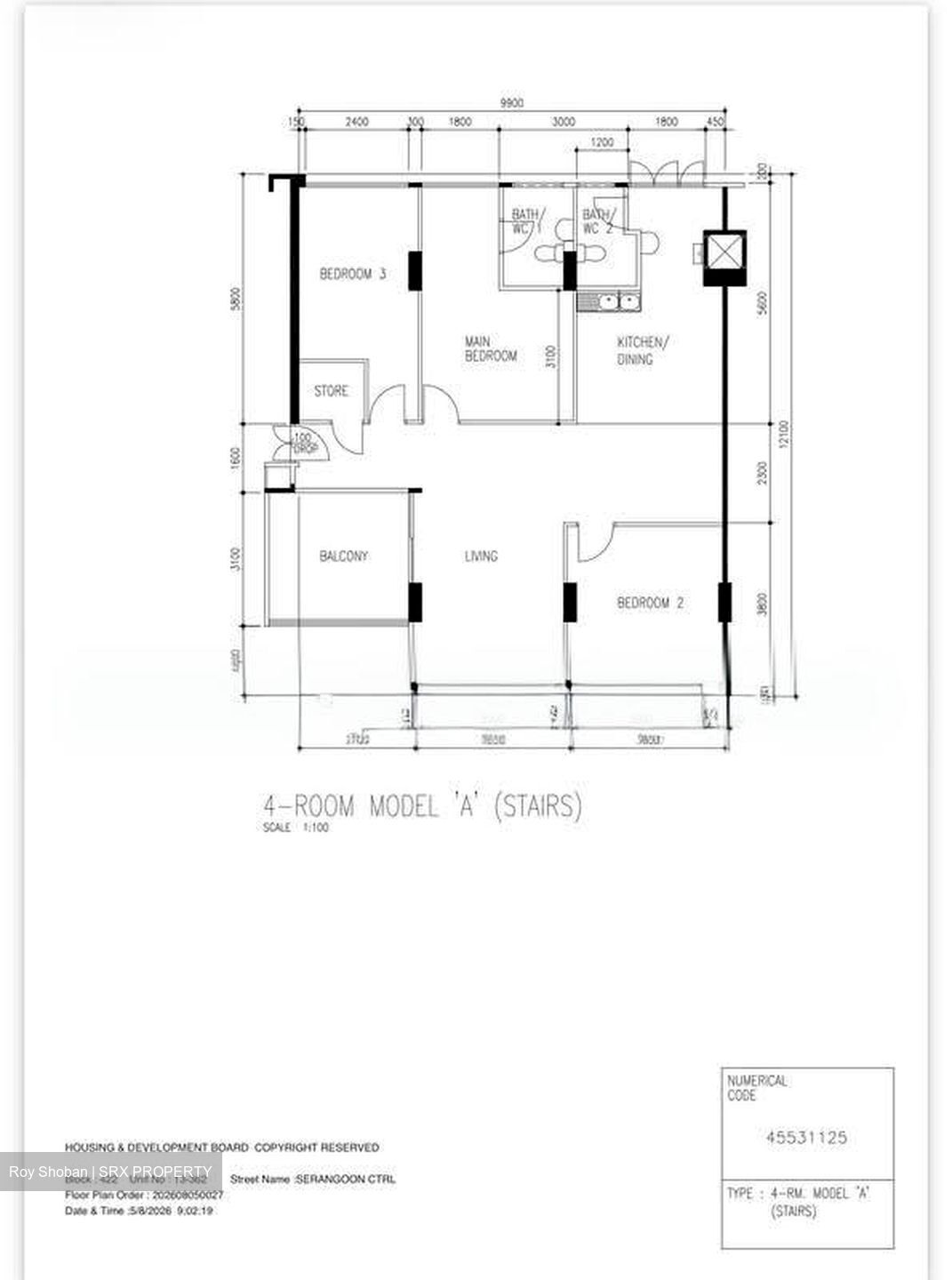 Blk 422 Serangoon Central (Serangoon), HDB 4 Rooms #613208741